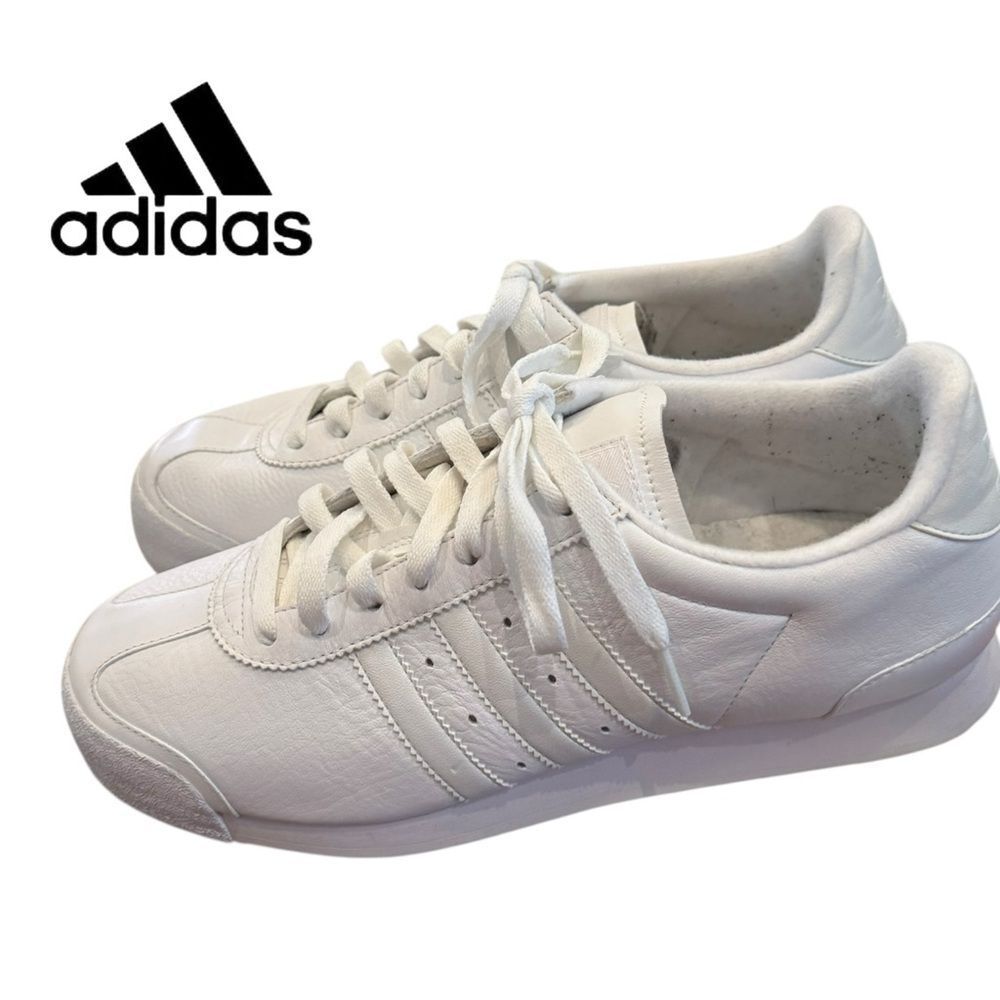 Adidas Samoa ML Women’s White Leather Sneakers with Box 10